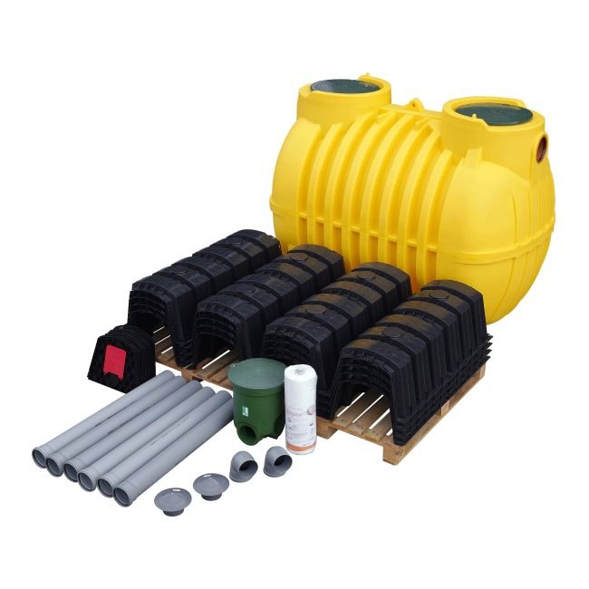 BioClean spildevandsrensningsanlæg med kamre 2500 l