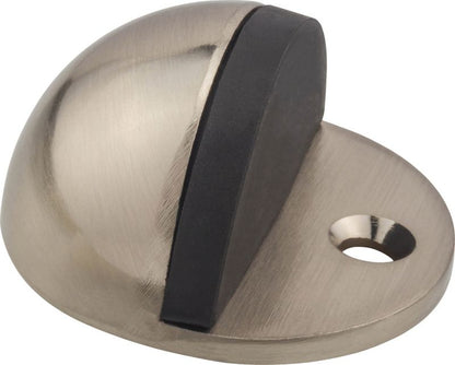 Gulvmonteret Dørstopper Halvkugle 45 mm Børstet Nikkel