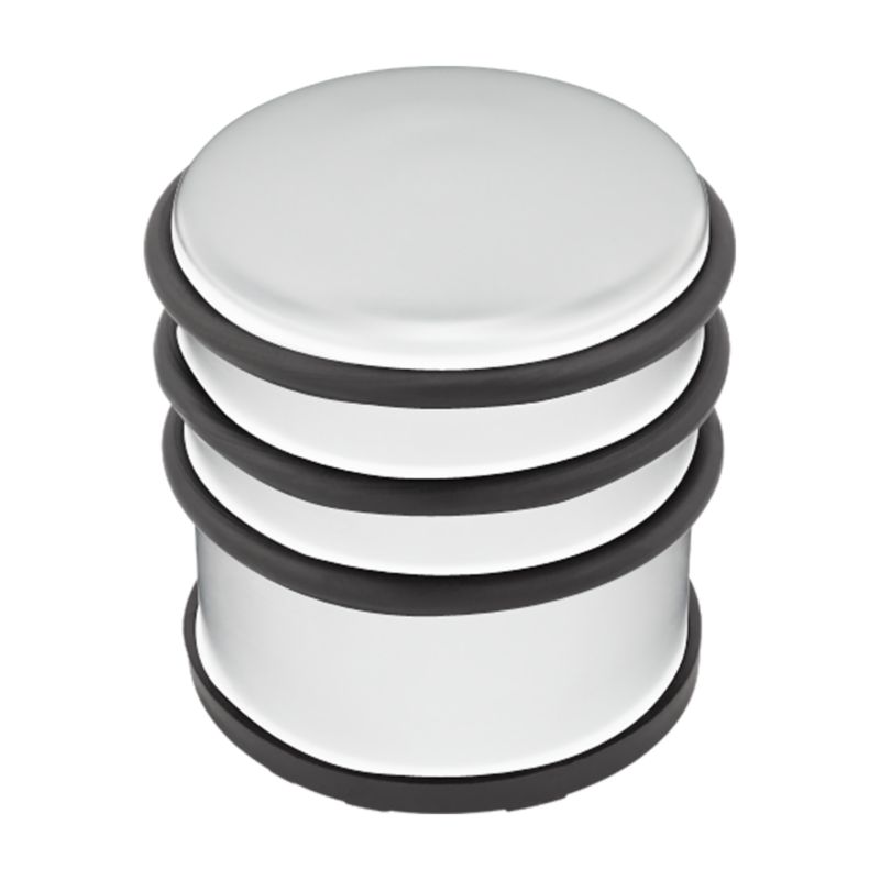 Fritstående Dørstopper Rund Hvid 72 mm Rustfrit Stål | 5901912821934