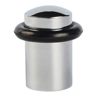 Dørstopper Cylinder 27 mm Krom Rustfrit Stål