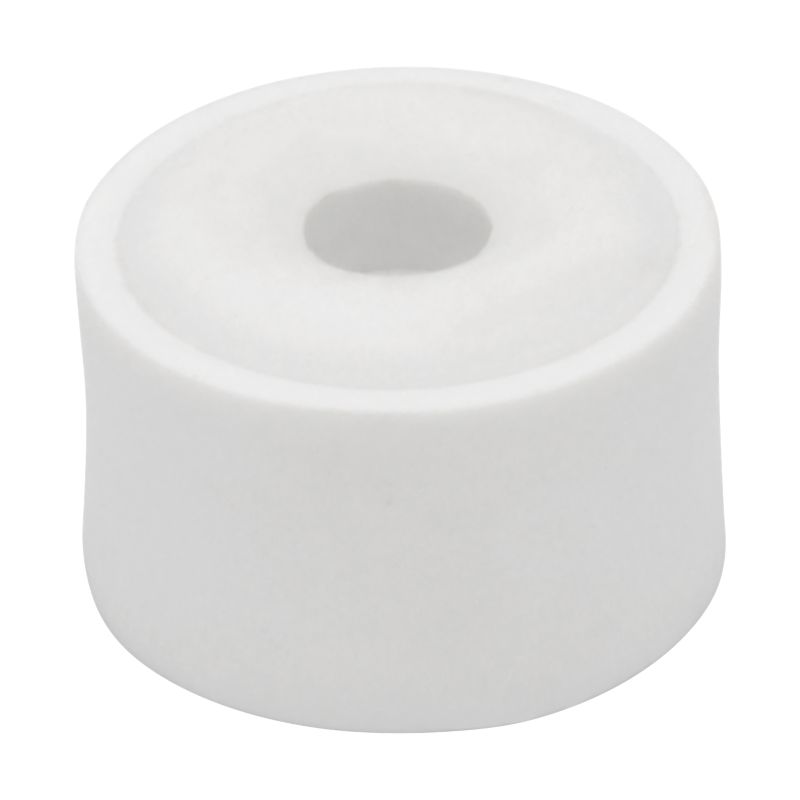 Gummidørstopper 40 mm Hvid Rund 3-Pak | 5901912870550