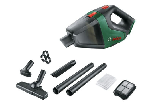 Bosch UniversalVac 18 V håndstøvsuger med tilbehør uden batteri