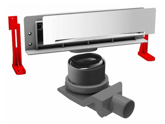 Bravat Super Wall Drain vægafløb til bruser 36 cm krom 1 stk.