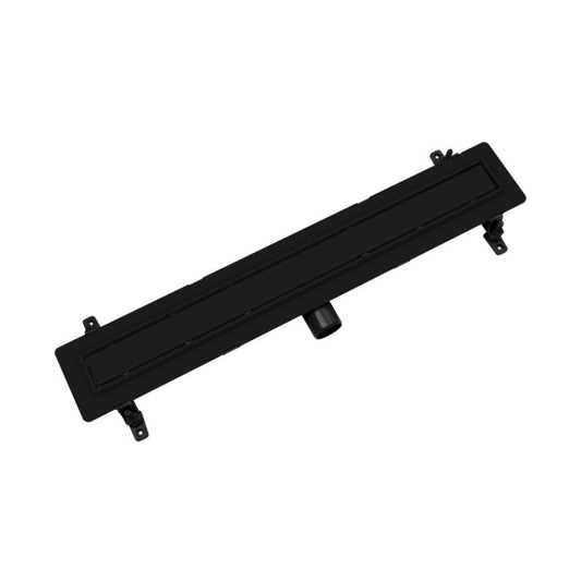 Vogi ABS lineært afløb med Duo rist til flisebelægning 60 cm sort 1 stk.