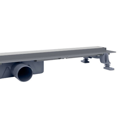 Lineært afløb ABS Vogi Duo rist til flisebelægning 70 cm grå 1 stk.