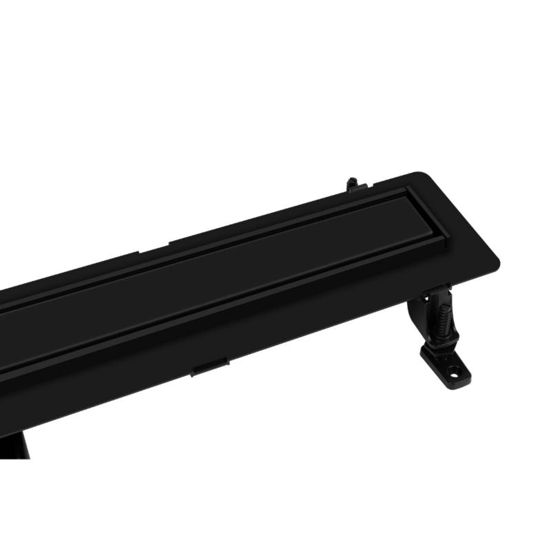 Lineært afløb ABS Vogi Duo rist til flisebelægning 90 cm sort 1 stk.