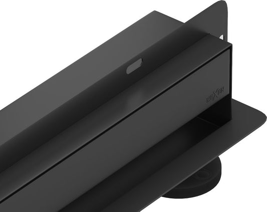 Væglinet afløb Mexen Flat sort 80 cm 1 stk