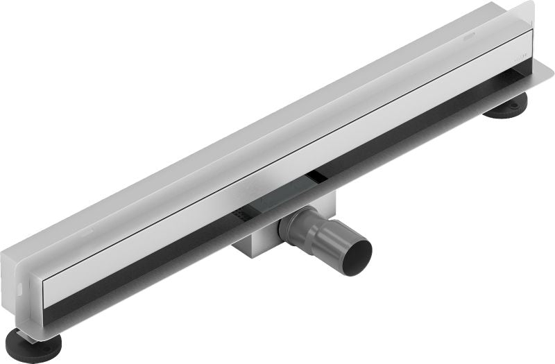 Mexen Flat vægmonteret lineært afløb i rustfrit stål 60 cm, 1 stk.