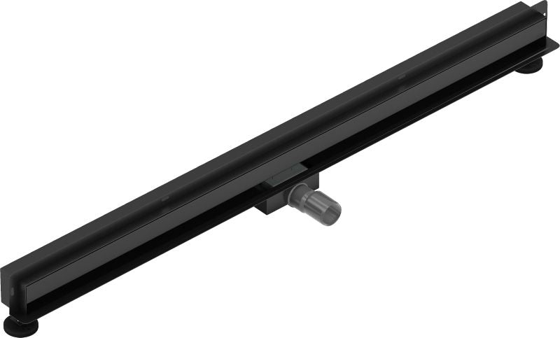 Mexen Flat Wall sort vægmonteret lineært afløb 110 cm 1 stk