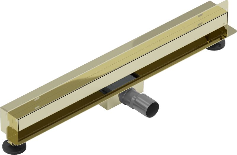 Væglinet afløb Mexen Flat i guld 60 cm 1 stk