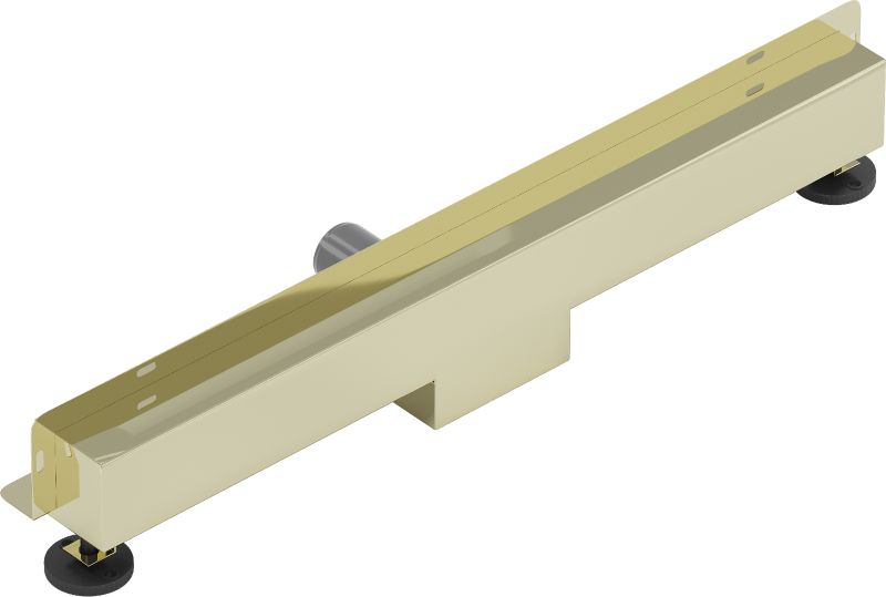 Mexen Flat vægmonteret lineært gulvafløb i guld 70 cm 1 stk