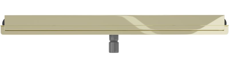 Mexen Flat vægmonteret lineært gulvafløb i guld 80 cm 1 stk