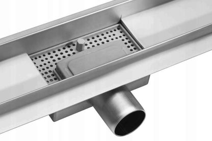 Corciano 80 cm lav 2-i-1 lineært afløb, 1 stk.