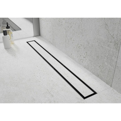 Mexen Flat lineært afløb 110 cm mat-sort 1 stk.