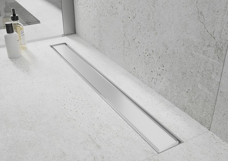 Mexen Flat 360 lineært gulvafløb med hvidt glas 70 cm, 1 stk