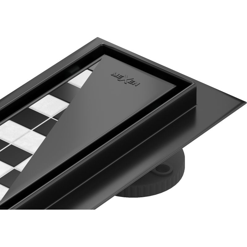 Mexen Flat 360 lineært afløb sort 1 stk.