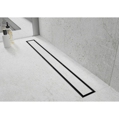 Mexen Flat 360 lineært afløb sort 1 stk.