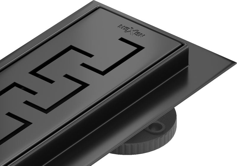 Mexen Flat 360 lineært afløb sort 1 stk.