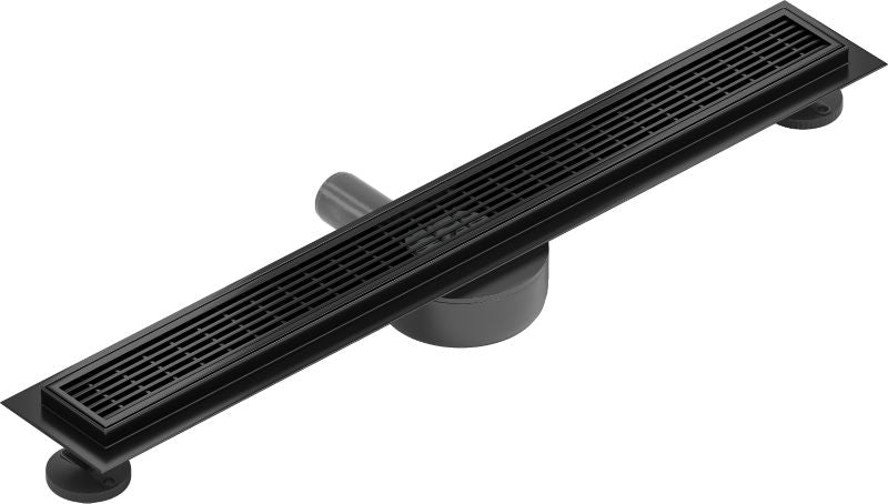 Mexen Flat 360 lineært gulvafløb, sort, 60 cm, 1 stk