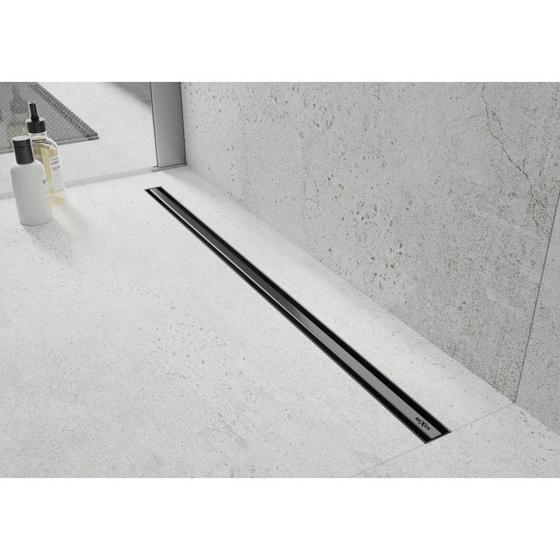 Mexen Flat 360 sort lineært afløb 90 cm 1 stk.