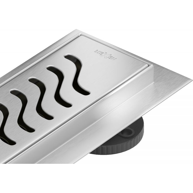 Mexen Flat 360 inox lineært afløb 1 stk.