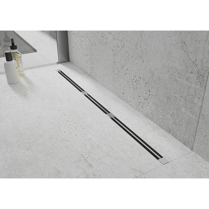 Mexen Flat 360 inox lineært afløb 110 cm