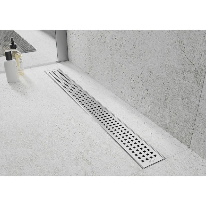 Mexen Flat 360 inox lineært afløb 80 cm, 1 stk.