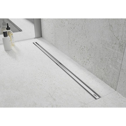 Mexen Flat 360 inox lineært afløb 80 cm, 1 stk.