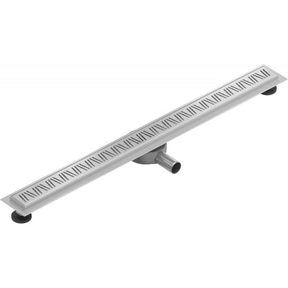 Mexen Flat 360 inox lineært afløb 90 cm, 1 stk.