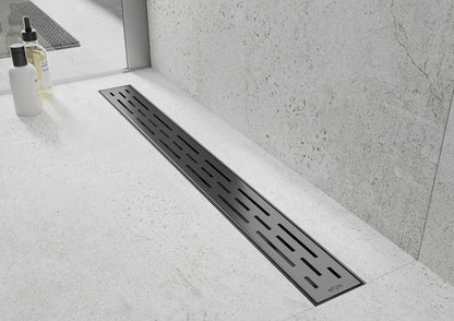 Mexen Flat 360 M01 lineært gulvafløb 70 cm sort 1 stk