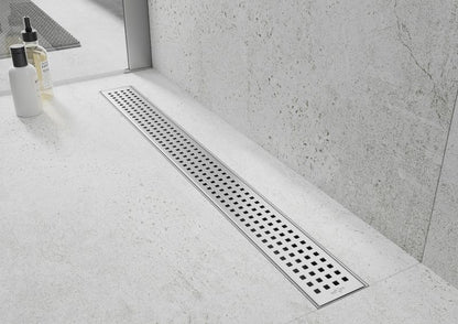 Mexen Flat 360 M08 lineært afløb i inox, 70 cm, 1 stk