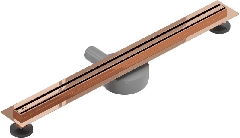 Mexen Flat 360 Slim lineært afløb i rosa guld 70 cm 1 stk