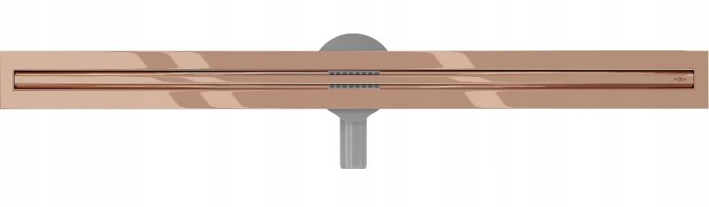 Mexen Flat 360 Slim lineært afløb i rosa guld 70 cm 1 stk