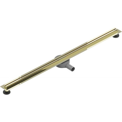 Mexen Flat 360 slim gulvafløb 120 cm i guldfinish, 1 stk.