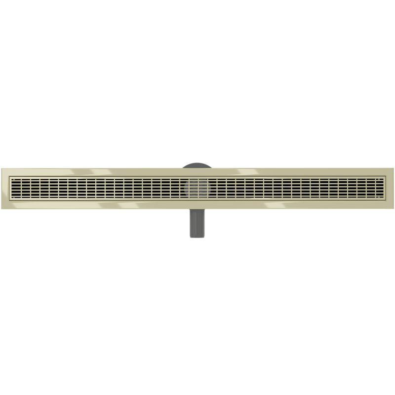 Mexen Flat 360° lineært gulvafløb i guld, 100 cm, 1 stk.