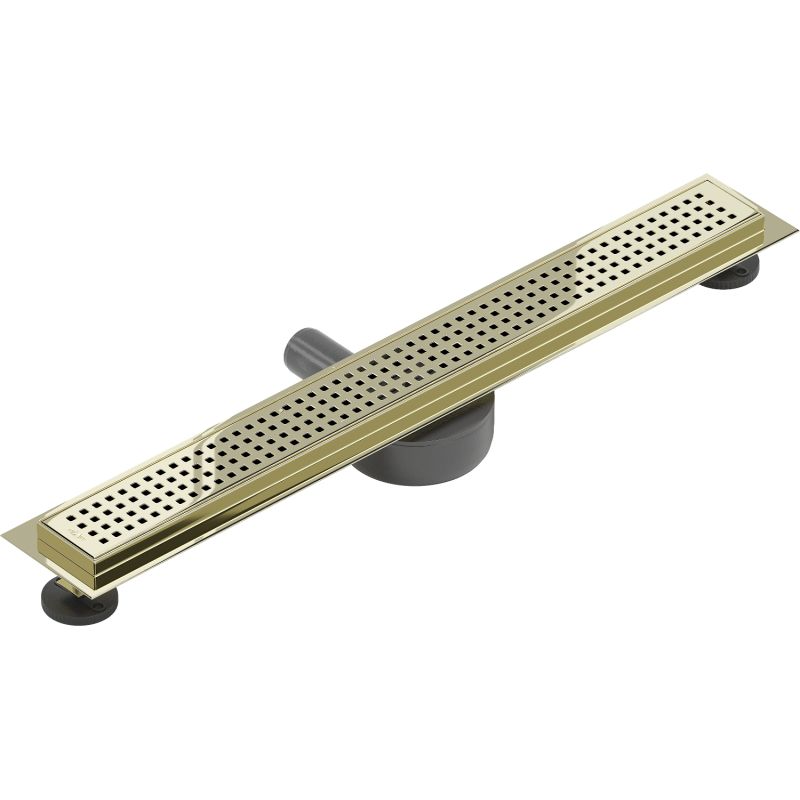 Mexen Flat 360 lineært gulvafløb 50 cm i guld, 1 stk.