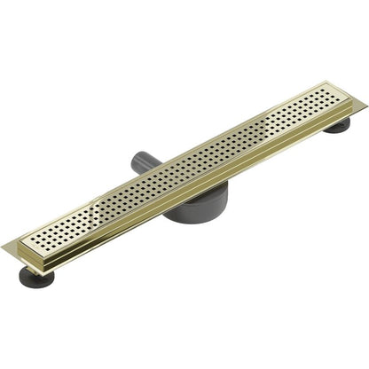 Mexen Flat 360 lineært gulvafløb 50 cm i guld, 1 stk.