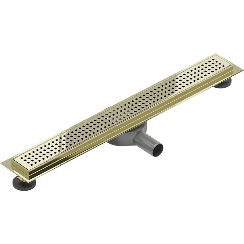 Mexen Flat 360 lineært gulvafløb 50 cm i guld, 1 stk.