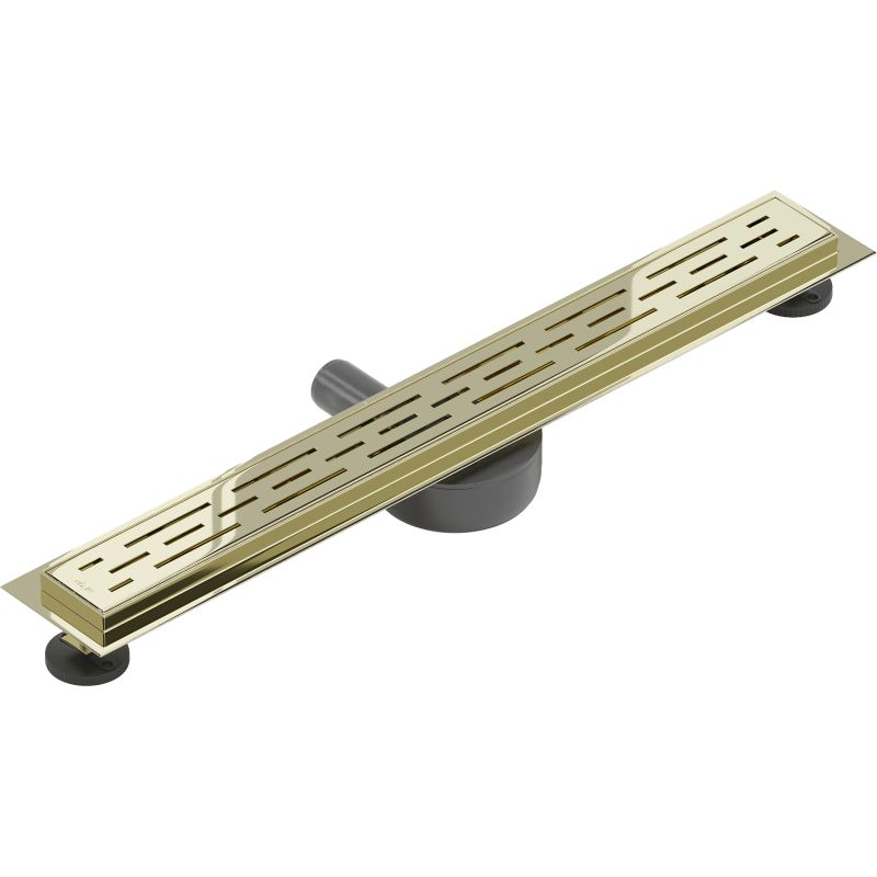 Mexen Flat 360 lineært gulvafløb, 70 cm, guld, 1 stk.