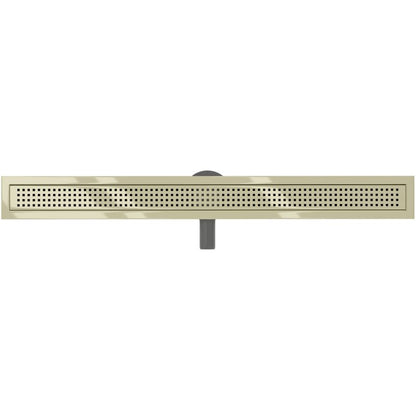 Mexen Flat 360° lineært gulvafløb i guld, 90 cm, komplet sæt