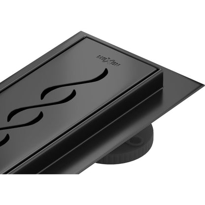 Mexen Flat sort lineært afløb 1 stk.