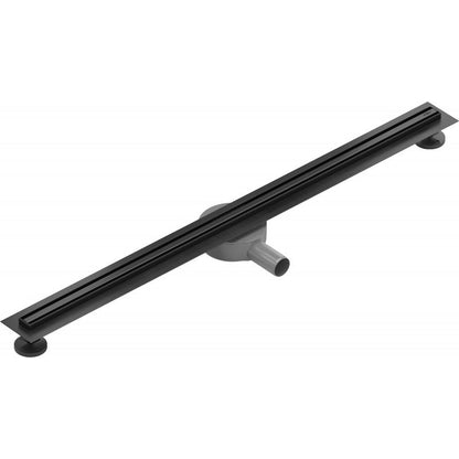 Mexen Flat lineært afløb i sort, 1 stk.