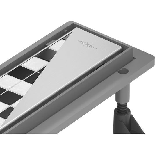 Mexen Flat lineært afløb i inox 70 cm, 1 stk.