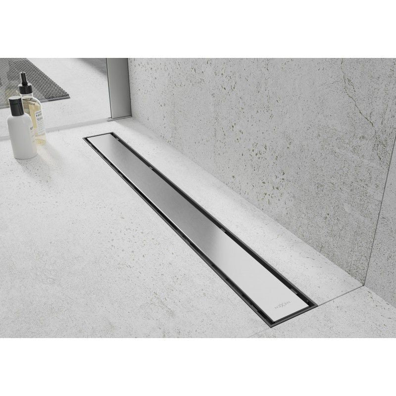 Mexen Flat lineært afløb i inox 70 cm, 1 stk.