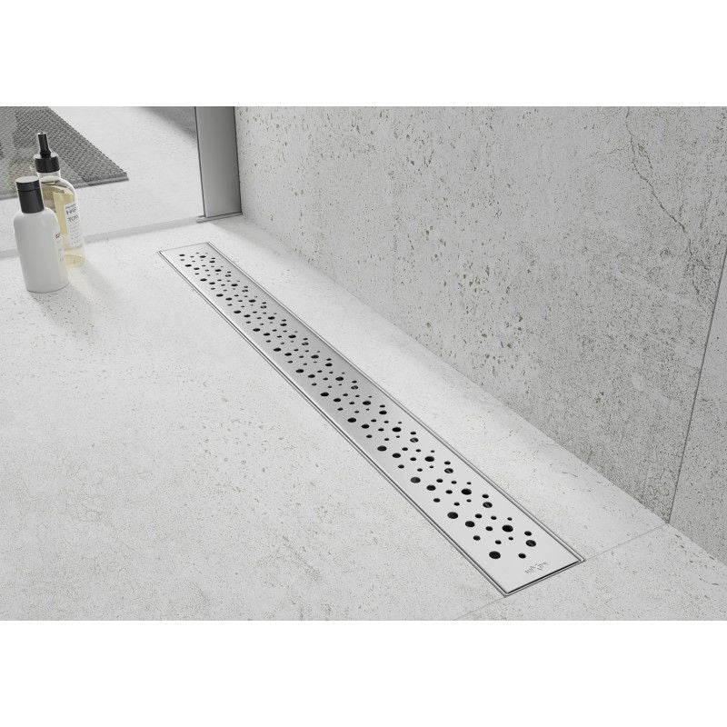 Mexen Flat inox lineært afløb 80 cm, 1 stk.