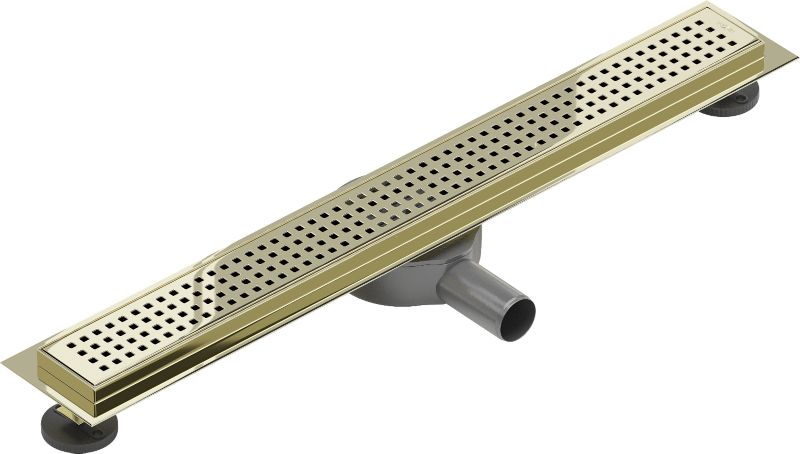 Mexen Flat M08 lineært gulvafløb i guld 70 cm 1 stk