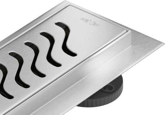 Mexen Flat M09 lineært afløb i inox 100 cm, 1 stk