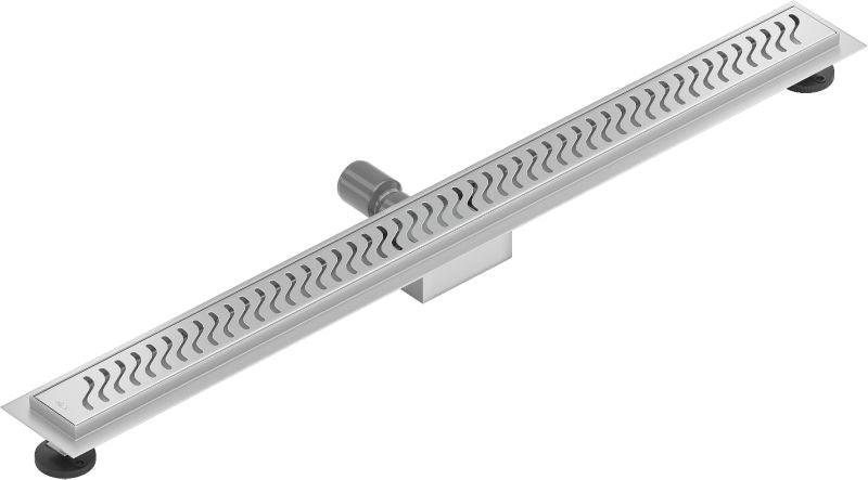 Mexen Flat M09 lineært afløb i inox 100 cm, 1 stk
