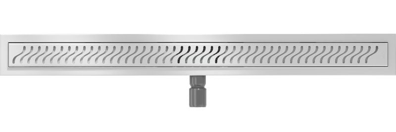 Mexen Flat M09 lineært afløb i inox 100 cm, 1 stk