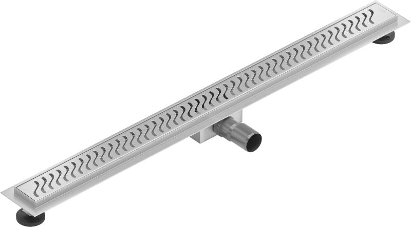 Mexen Flat M09 lineært afløb i inox 100 cm, 1 stk